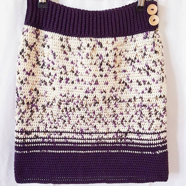 Free Crochet Straight Fade Skirt Pattern