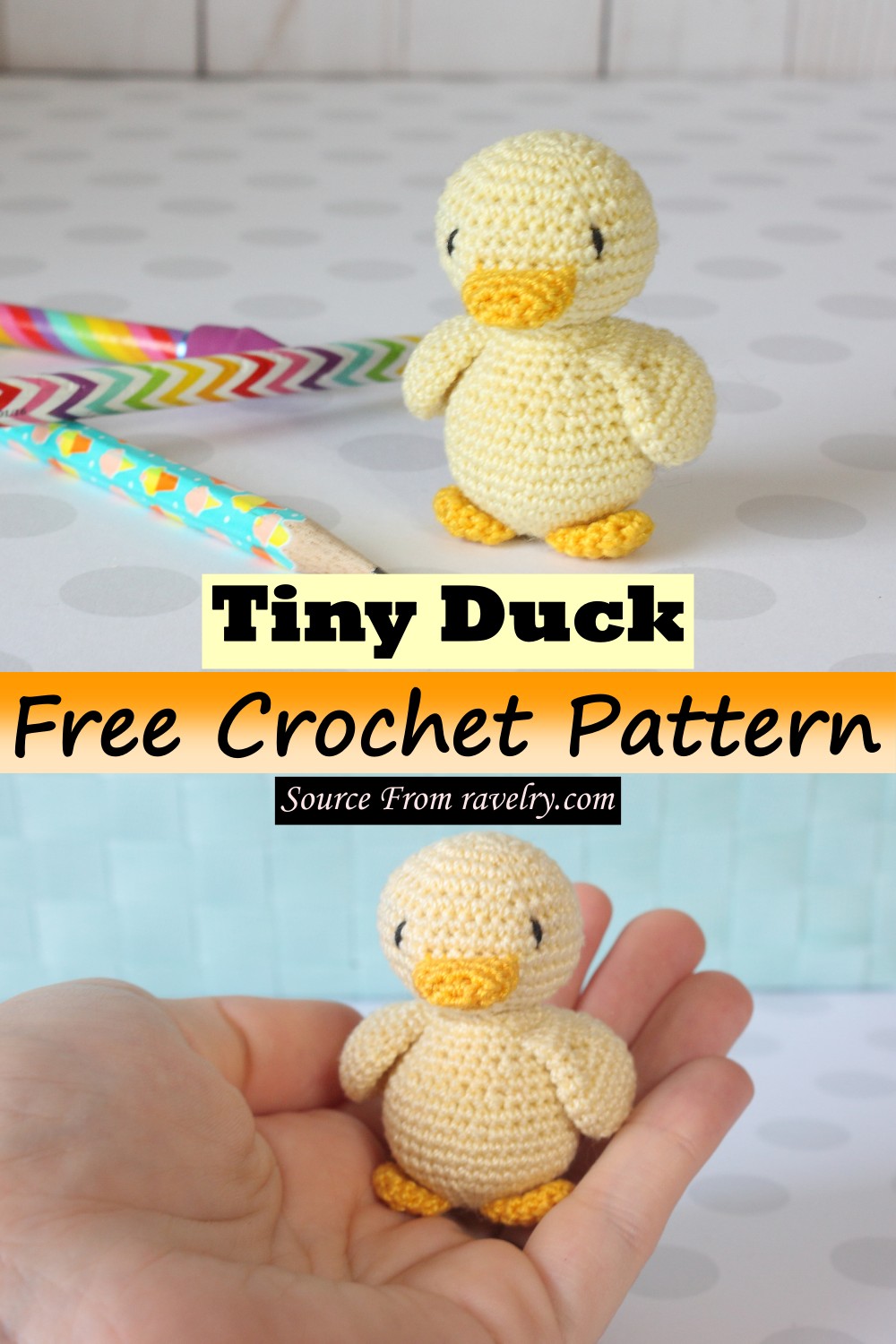 Free Crochet Tiny Duck Pattern