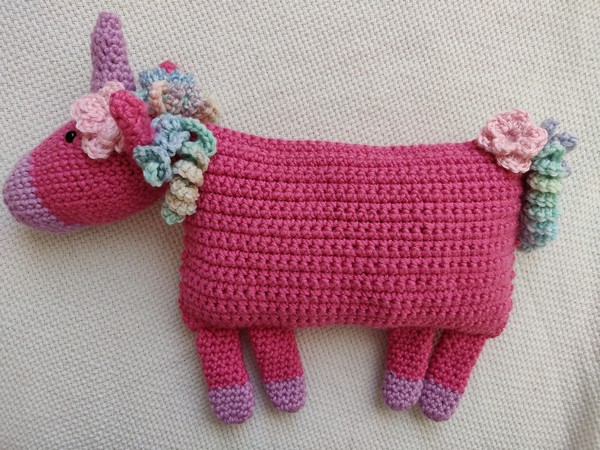 Free Crochet Unicorn Pillow Pattern