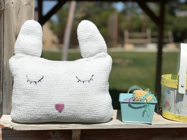 Free Crochet Velveteen Rabbit Pillow Pattern