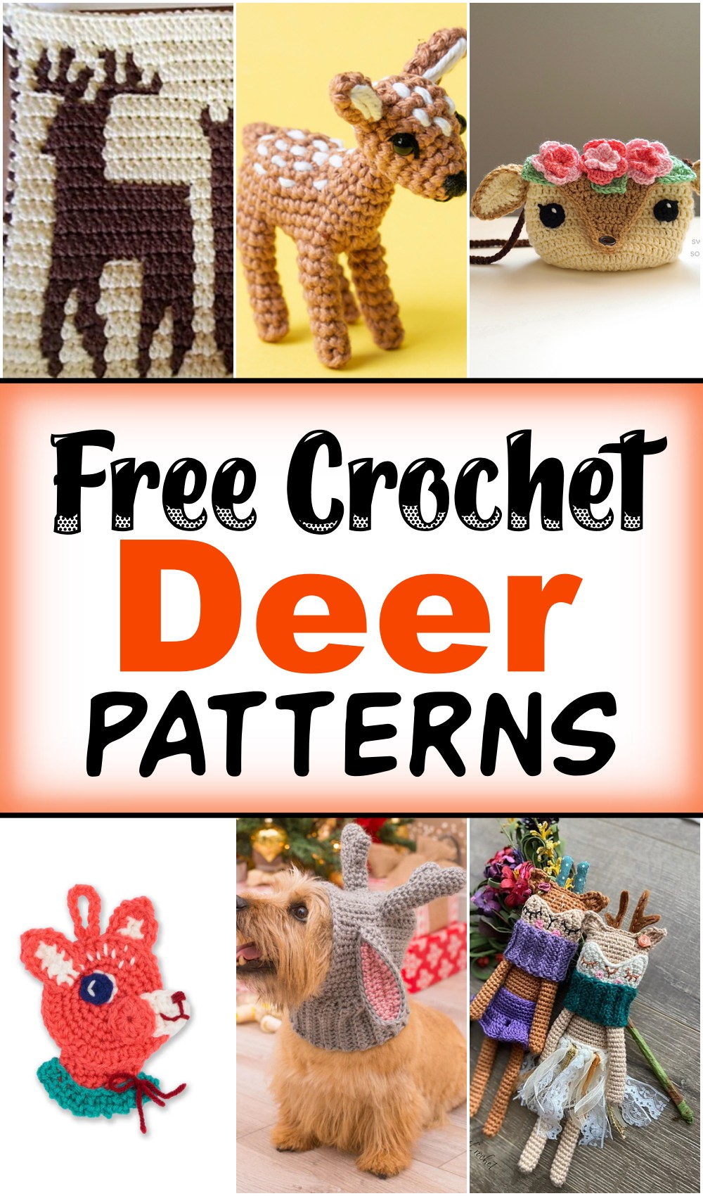 Holiday Free Crochet Deer Patterns