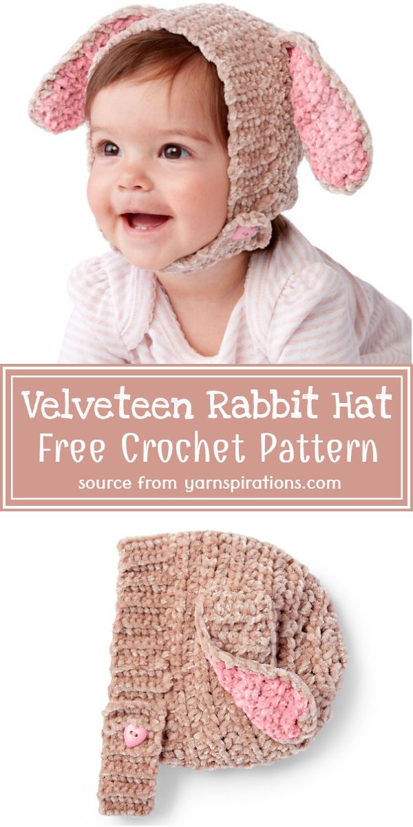 Velveteen Crochet Rabbit Hat Pattern