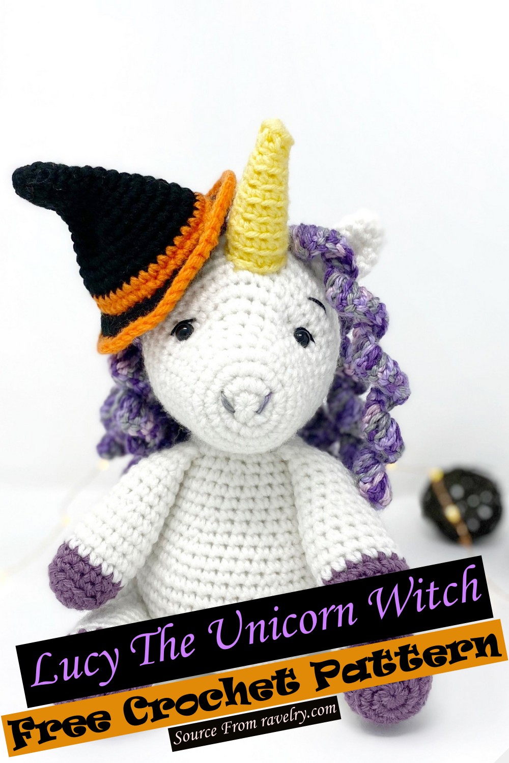 Crochet Lucy The Unicorn Witch Pattern
