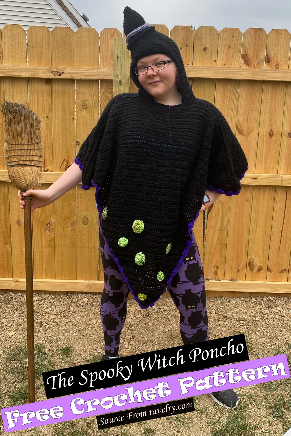 Crochet The Spooky Witch Poncho Pattern