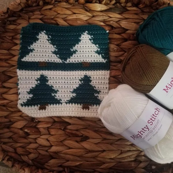 Free Crochet Afghan Pattern One-Piece Decoration Tree