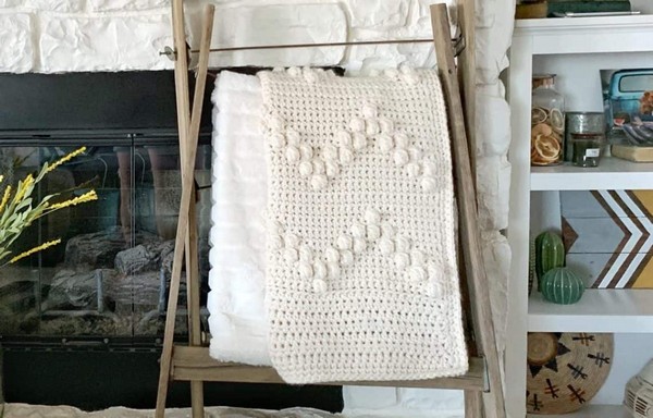 Free Crochet Afghan Pattern With Bobble Stitch