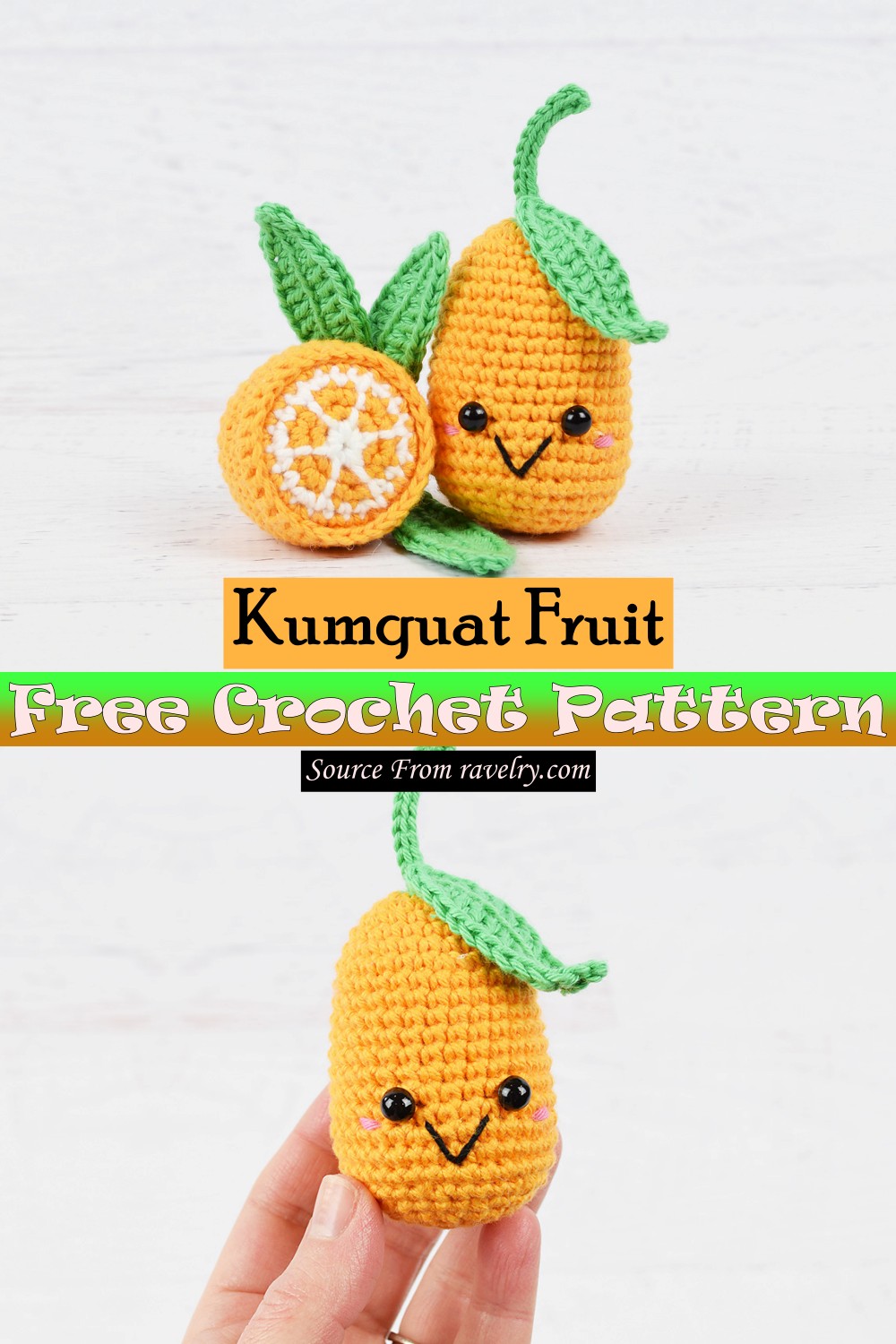 Free Crochet Kumquat Fruit Pattern