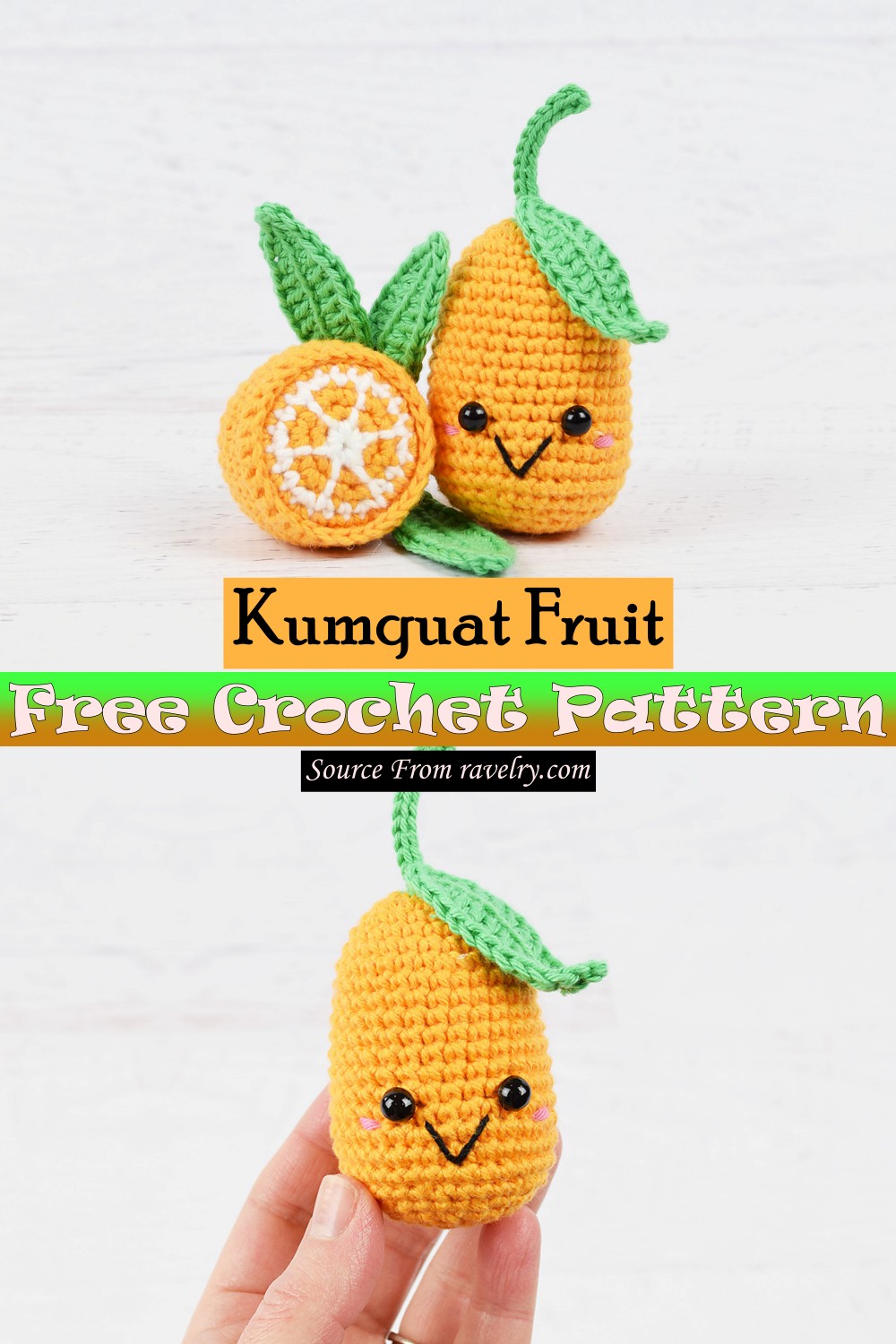 Free Crochet Kumquat Fruit Pattern