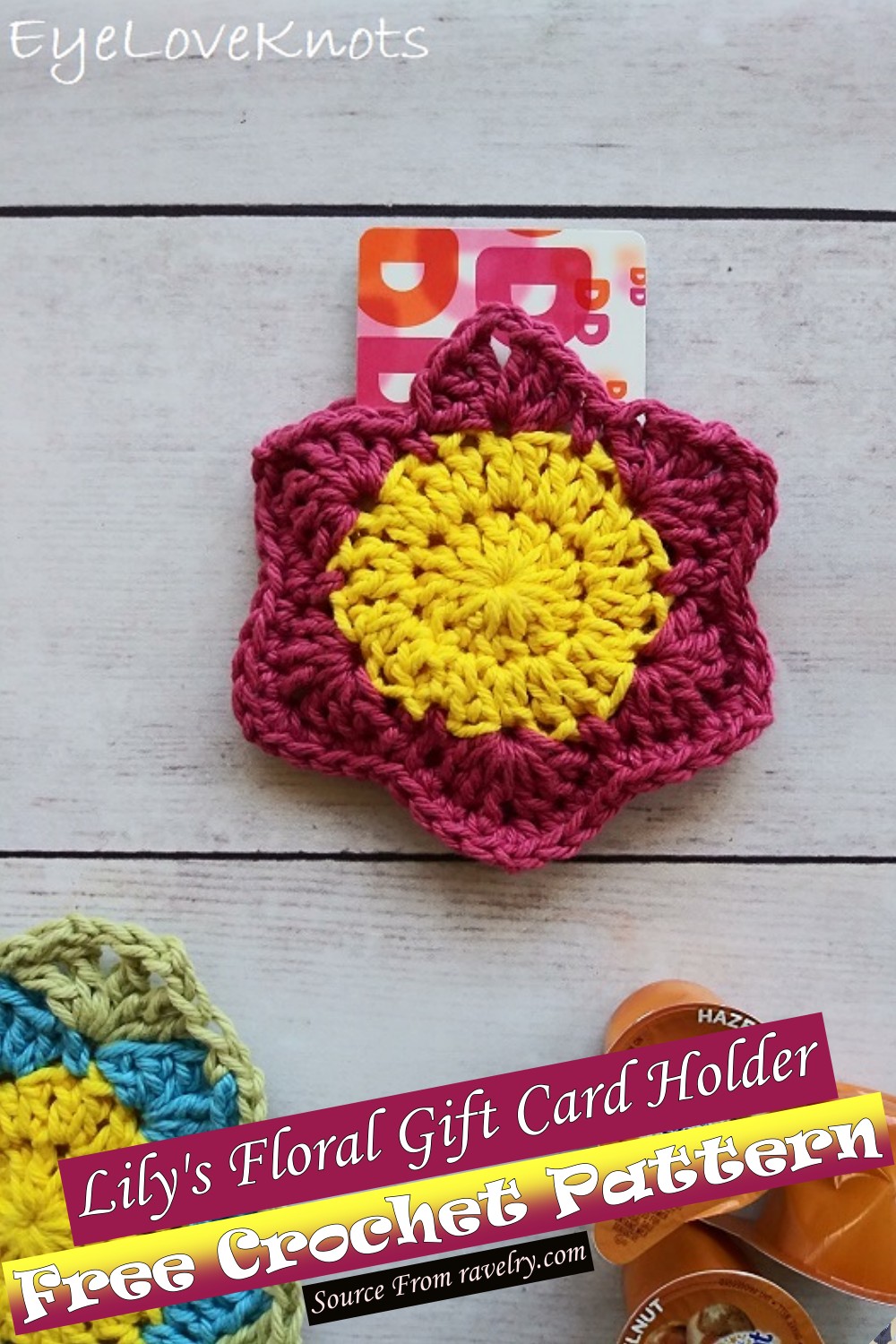 Free Crochet Lily's Floral Gift Card Holder Pattern
