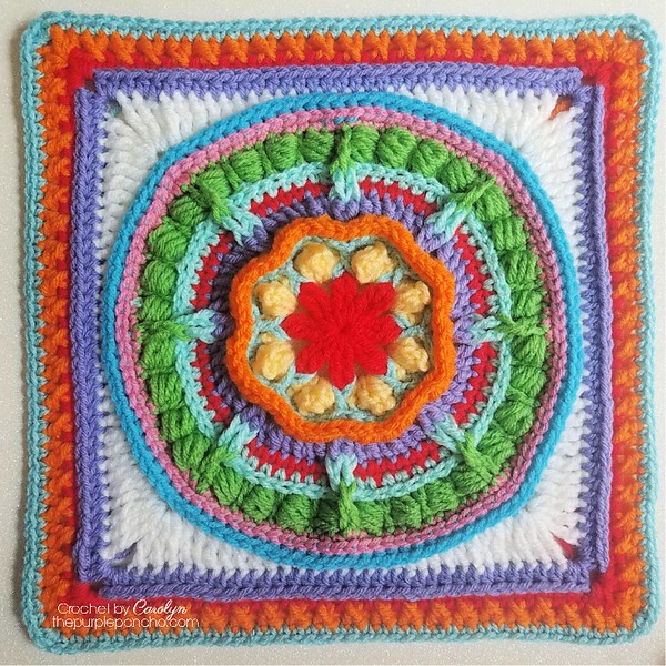 Friendship Granny Square Crochet Afghan Pattern