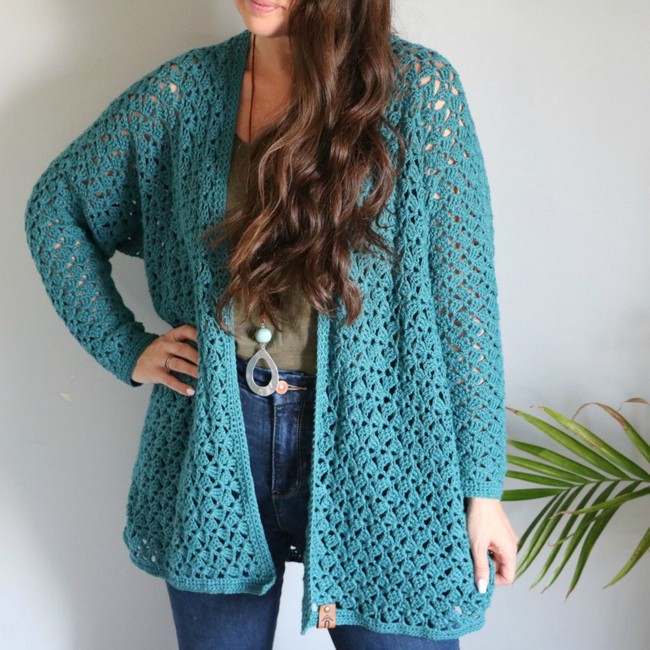 Crochet An Easy Lacy Spring Cardigan