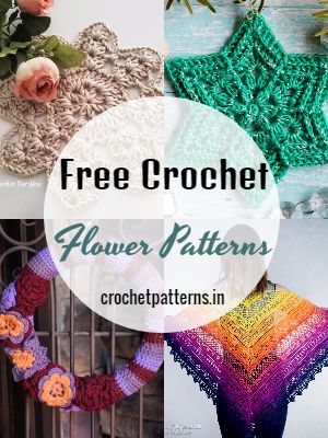 34 Free Crochet Flower Patterns For Decoration