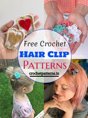 9 Free Crochet Hair Clip Patterns