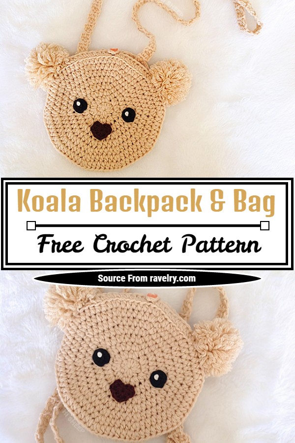 Free Crochet Koala Backpack & Bag Pattern