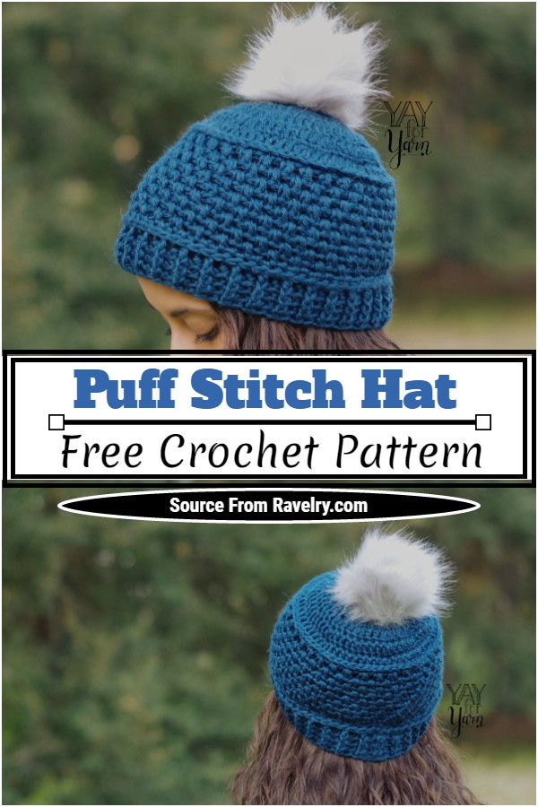 Free Crochet Puff Stitch Hat Pattern