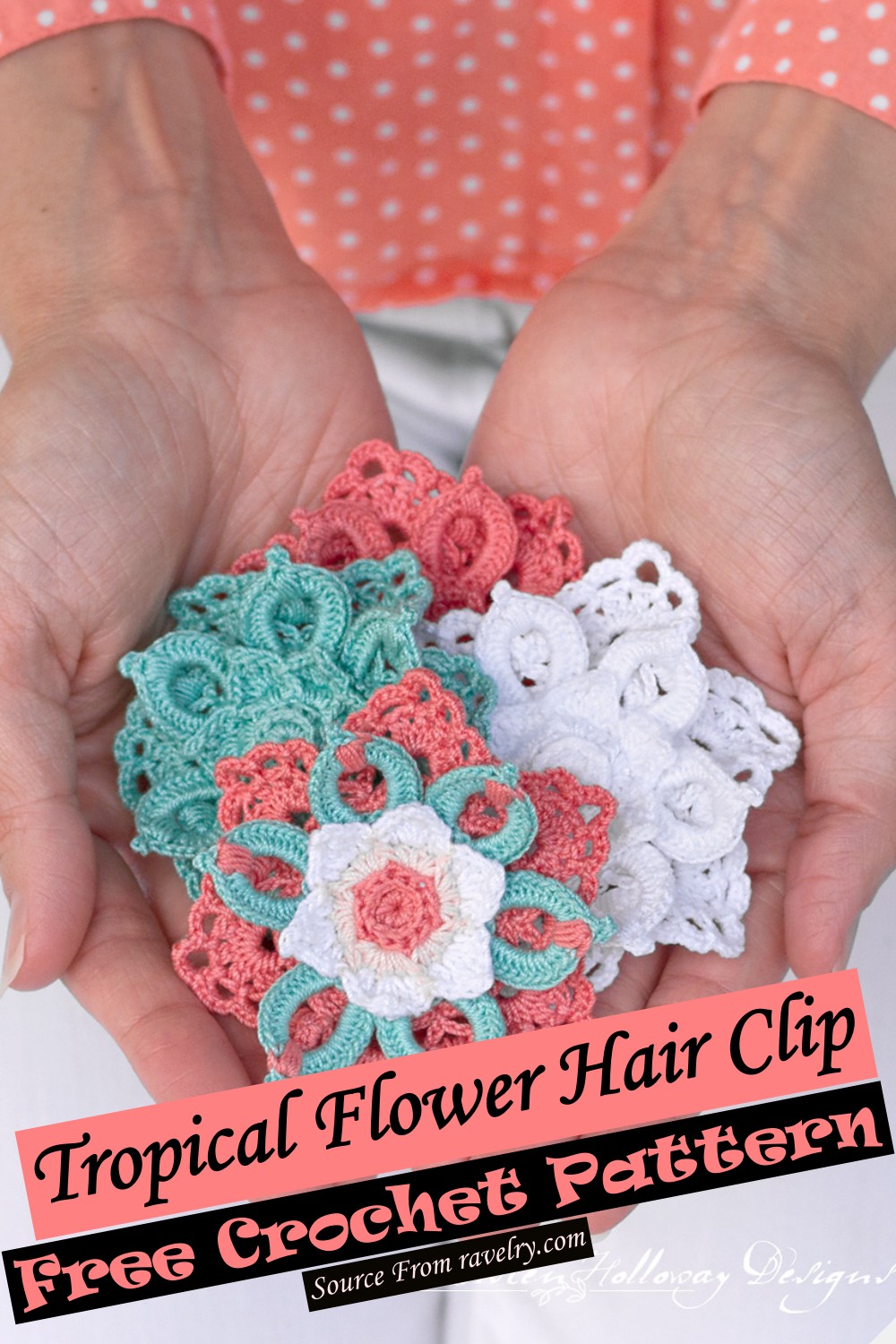 9 Free Crochet Hair Clip Patterns