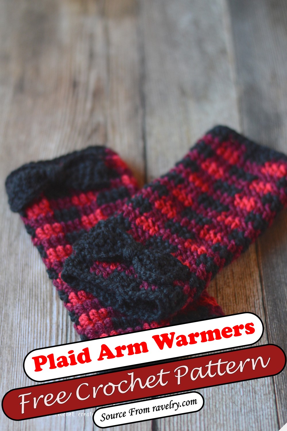 Plaid Arm Warmers