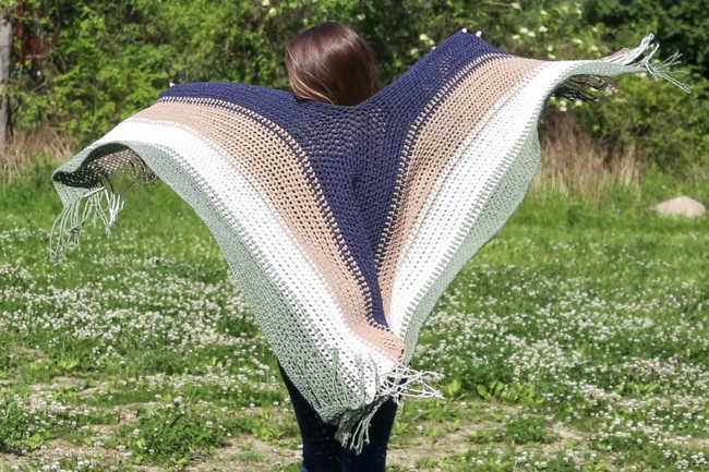 Crochet Wrap Ruana Free Pattern