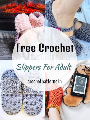 Easy Free Crochet Slippers For Adult