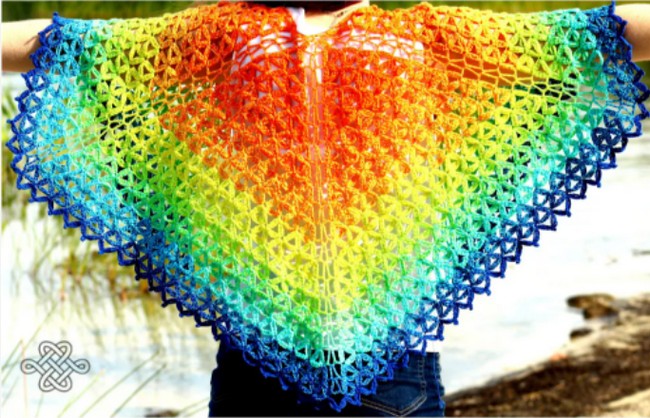 Free Petals Shawl Crochet Summer Wrap Pattern