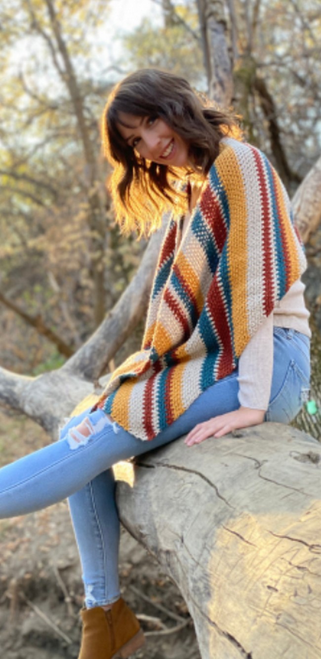 Indigo Sun Wrap Crochet Pattern