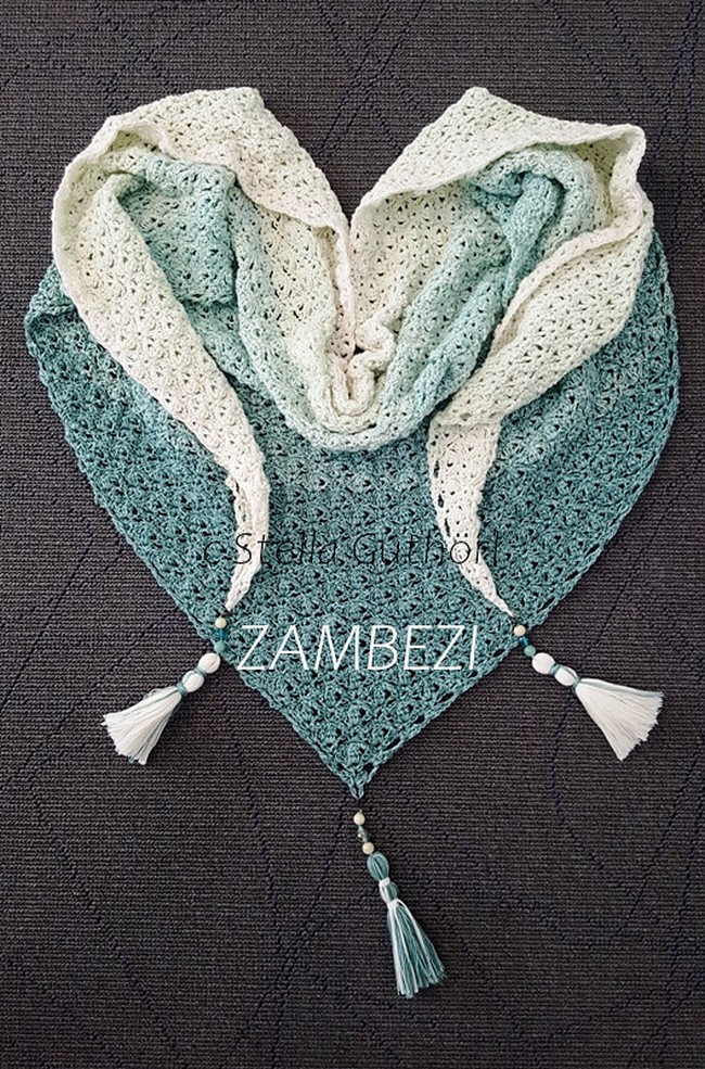 Zambezi Wrap Free Crochet Pattern For Shawls