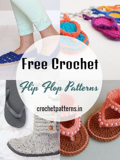 14 Free Crochet Flip Flop Patterns For Beginners