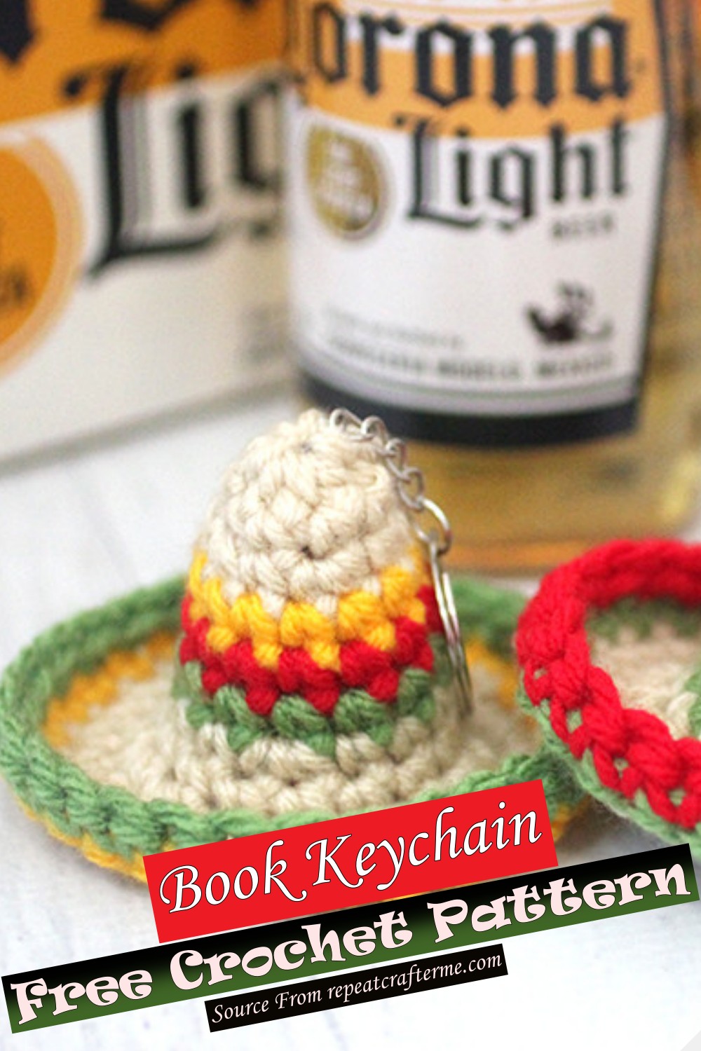 Free Crochet Sombrero Keychain Pattern