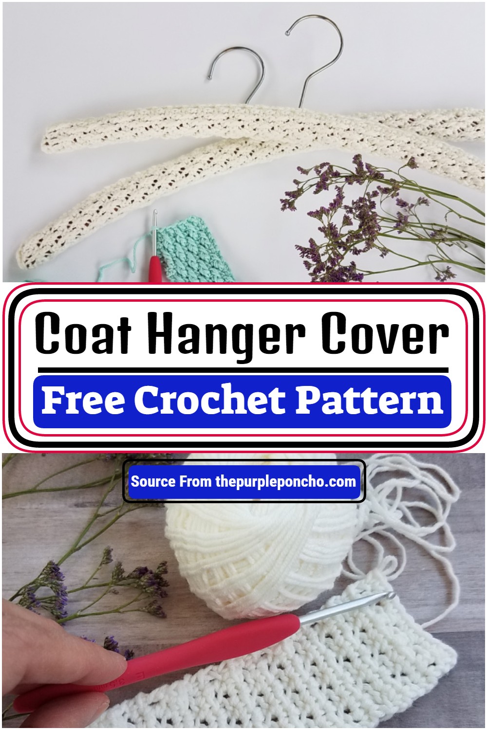 Free Crochet Coat Hanger Cover Pattern