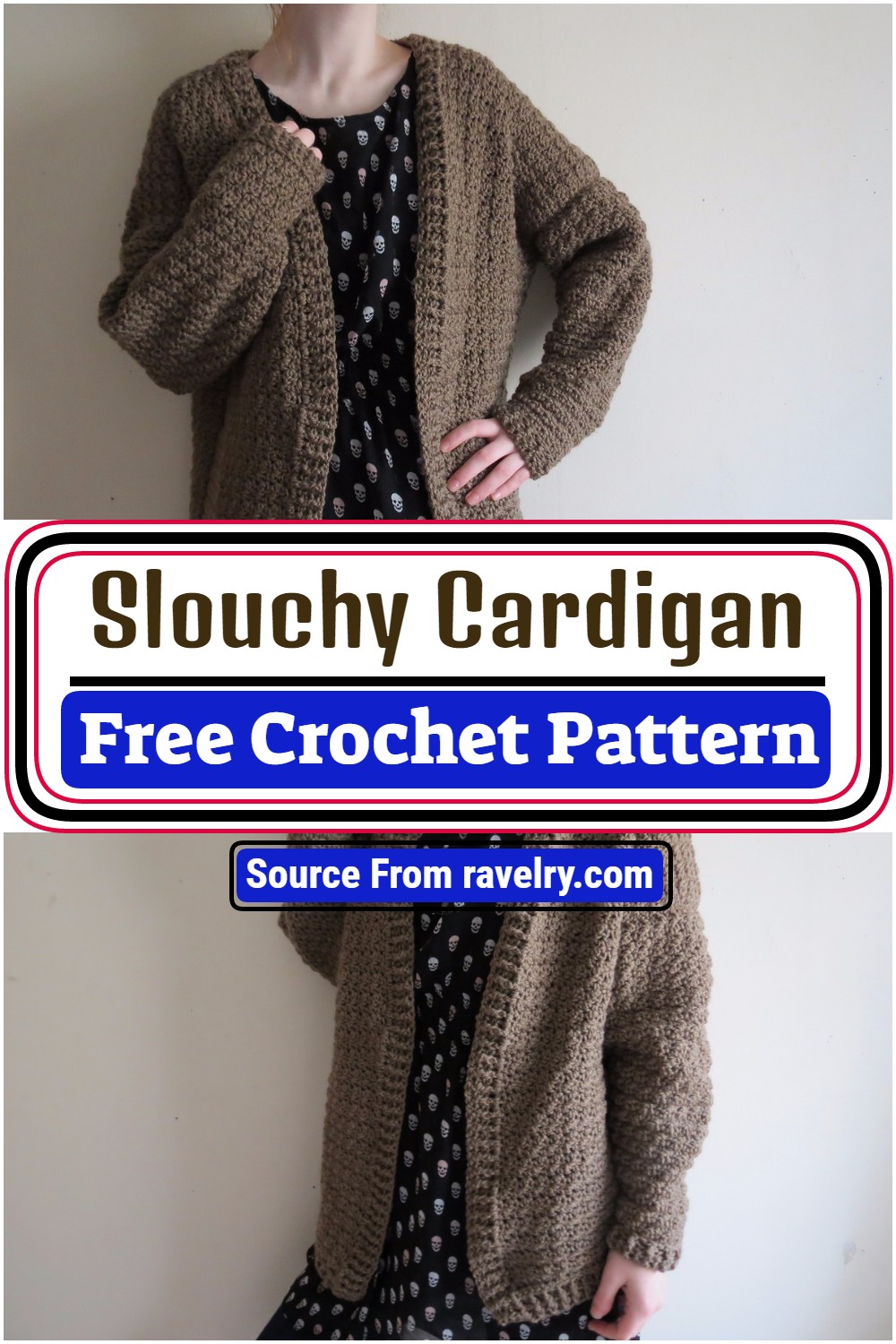 Free Crochet Slouchy Cardigan Pattern