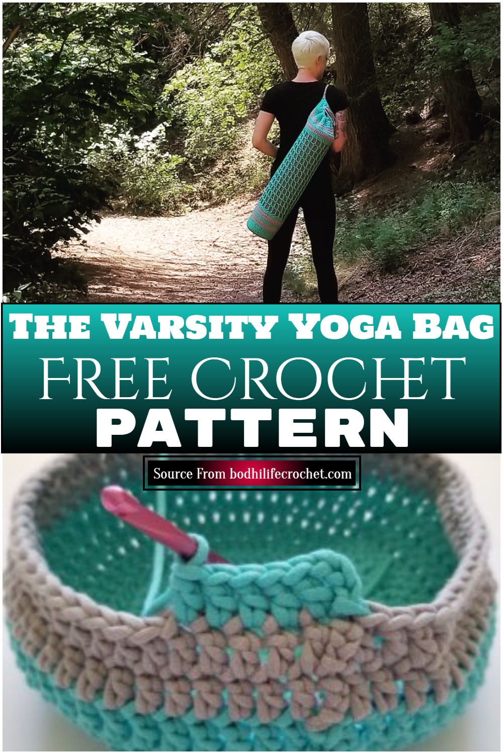 Free Crochet The Varsity Yoga Bag Pattern