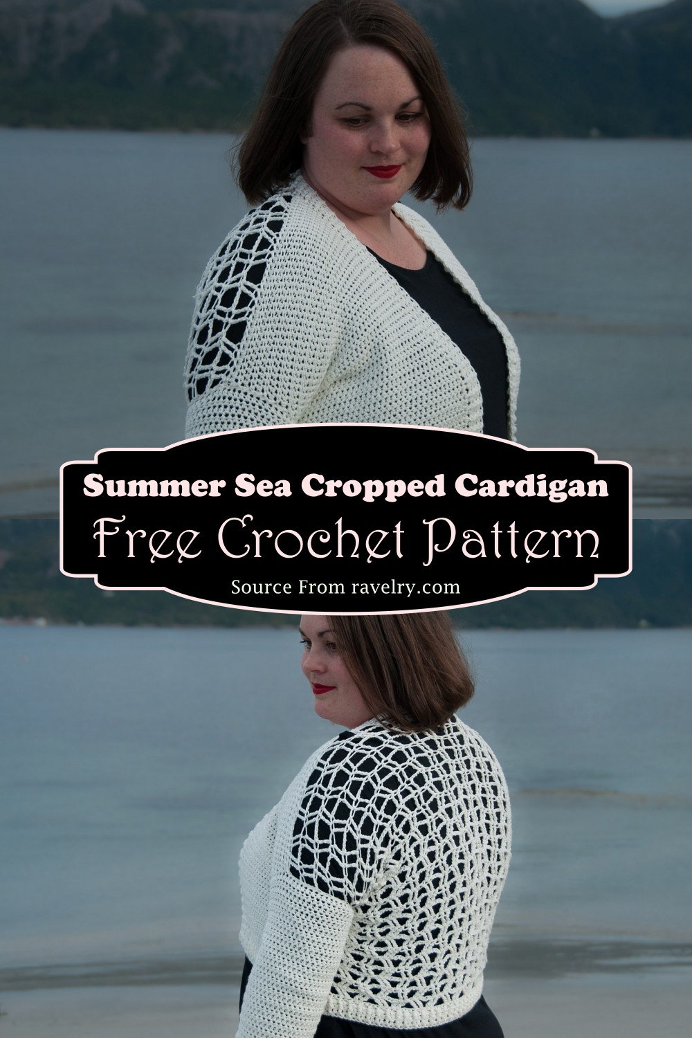 Summer Sea Cropped Cardigan