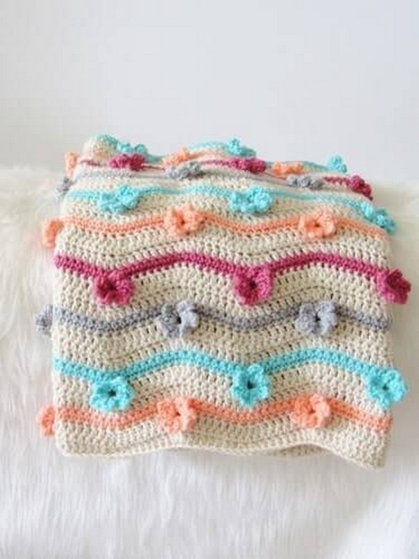 3d Flower Afghan Crochet Pattern