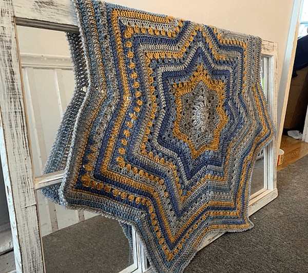 6 Day Baby Star Blanket Crochet Pattern