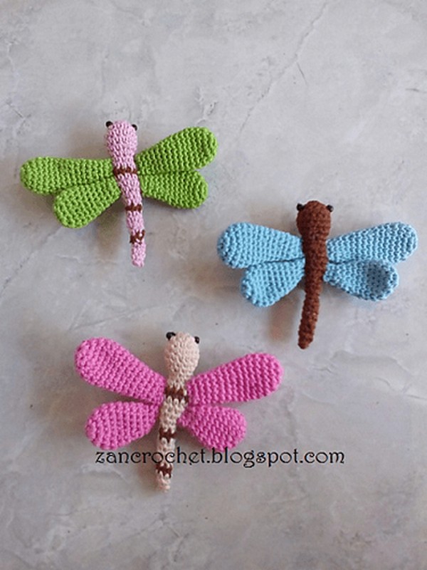 Amigurumi Dragonfly Crochet Pattern
