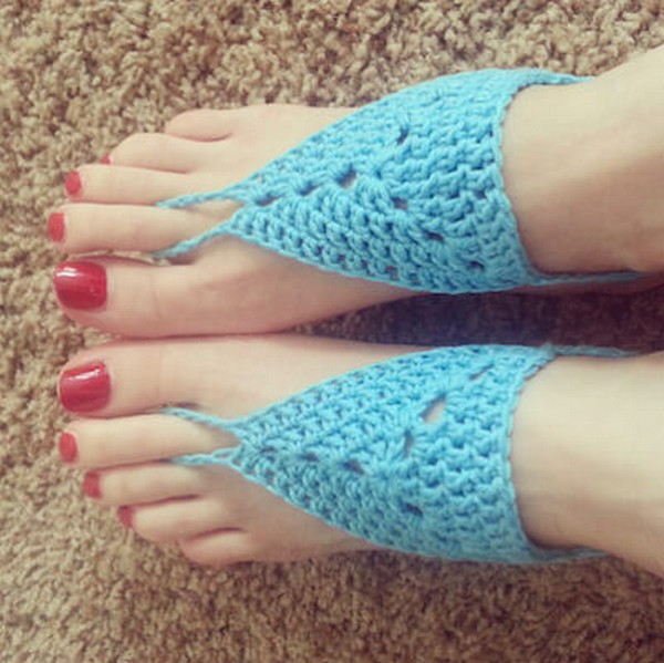 Barefoot Crochet Sandals Pattern