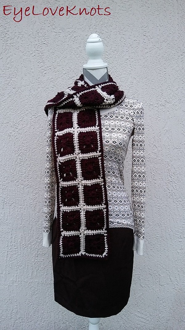 Claret's Winter Scarf Crochet Pattern