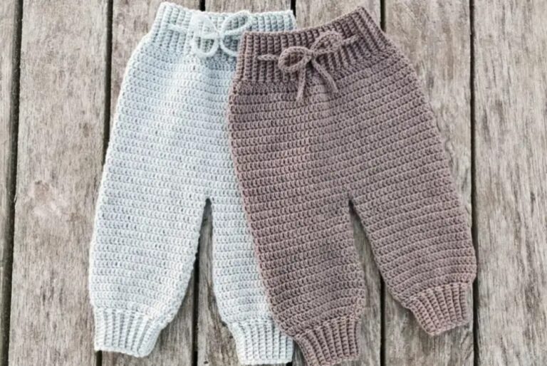 16 Adorable Free Crochet Pants Patterns
