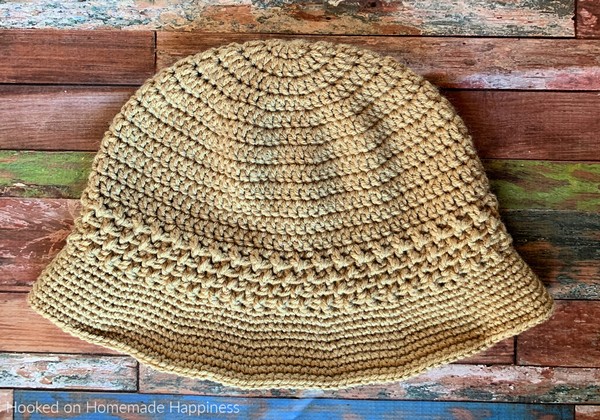 Crochet Basketweave Bucket Hat Pattern