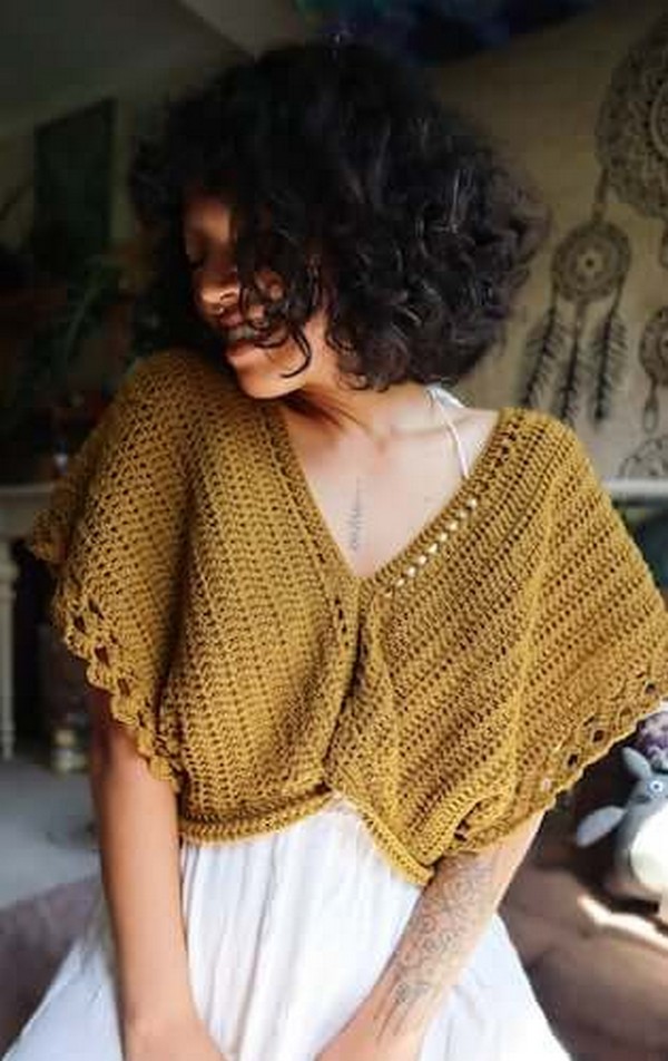 Crochet Boho Bolero Pattern By Maya Luna Corazon