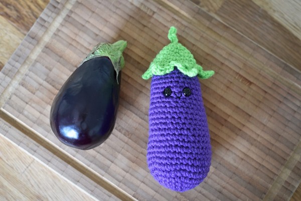 Crochet Eggplant Pattern