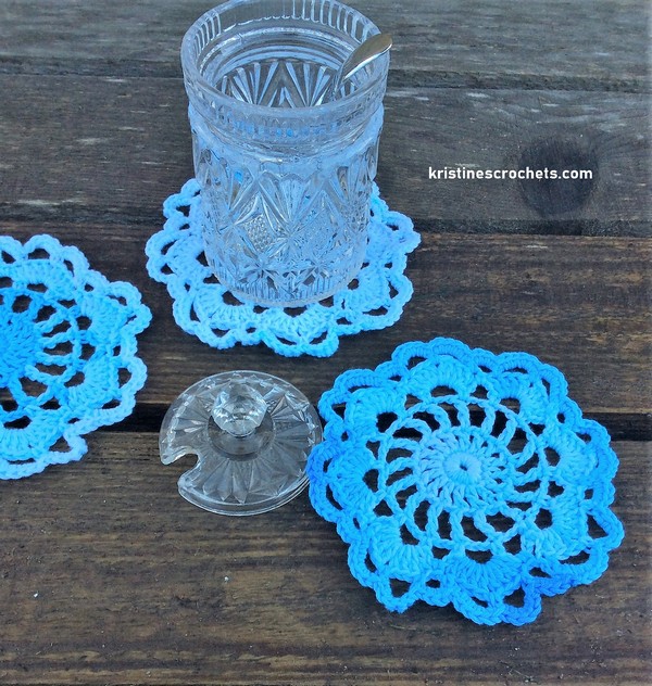 Crochet Lace Coaster Pattern
