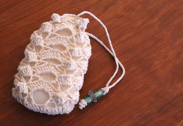 Crochet Lace Soap Sachet Washcloth Pattern