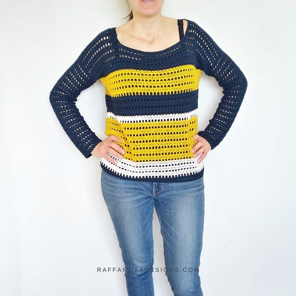 Crochet Summer Sailing Sweater Pattern