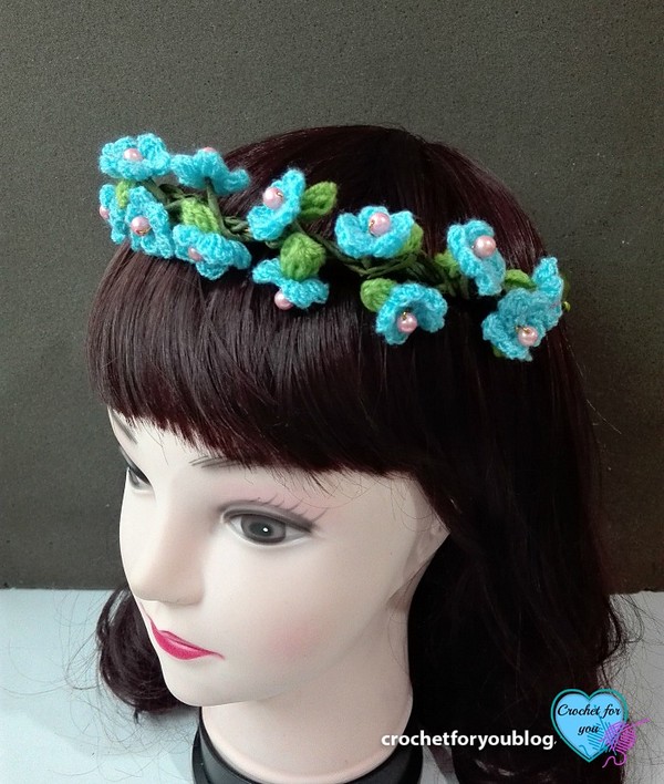 Flower Hairband Crochet Pattern