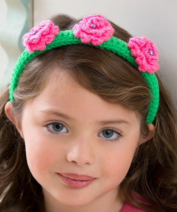 Flower Top Headband Crochet Pattern