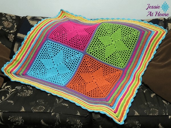 Four Points Star Blanket Crochet Pattern