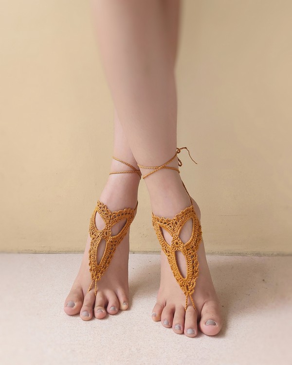Harriet Barefoot Sandals Crochet Pattern