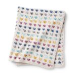 Heart Stripe Crochet Baby Blanket Pattern