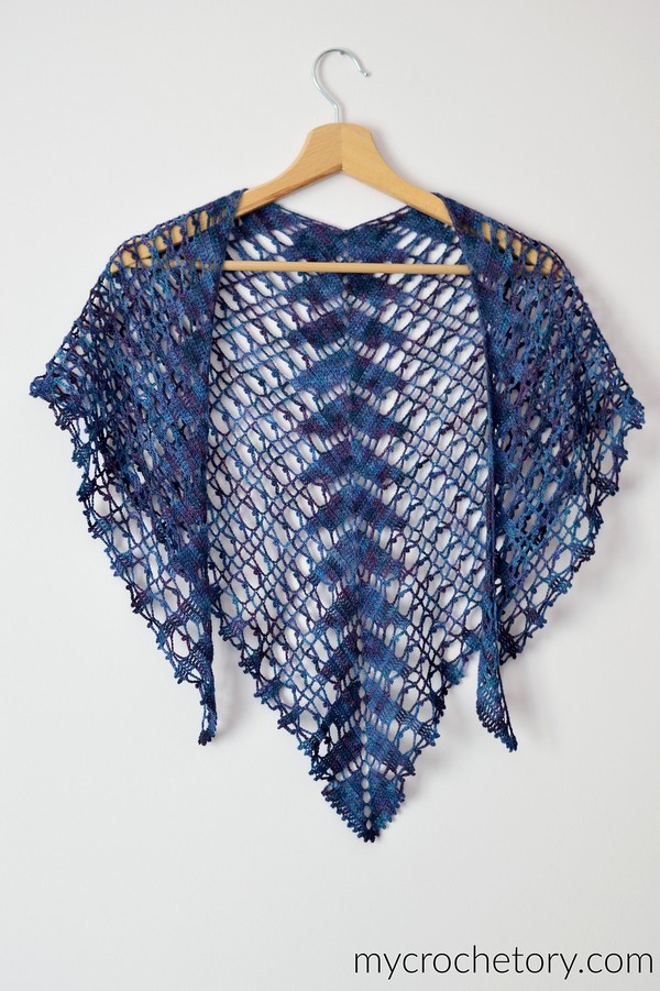 Lace Shawlette Crochet Pattern